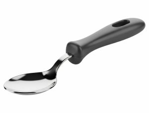 Adaptive spoon with a supportive handle