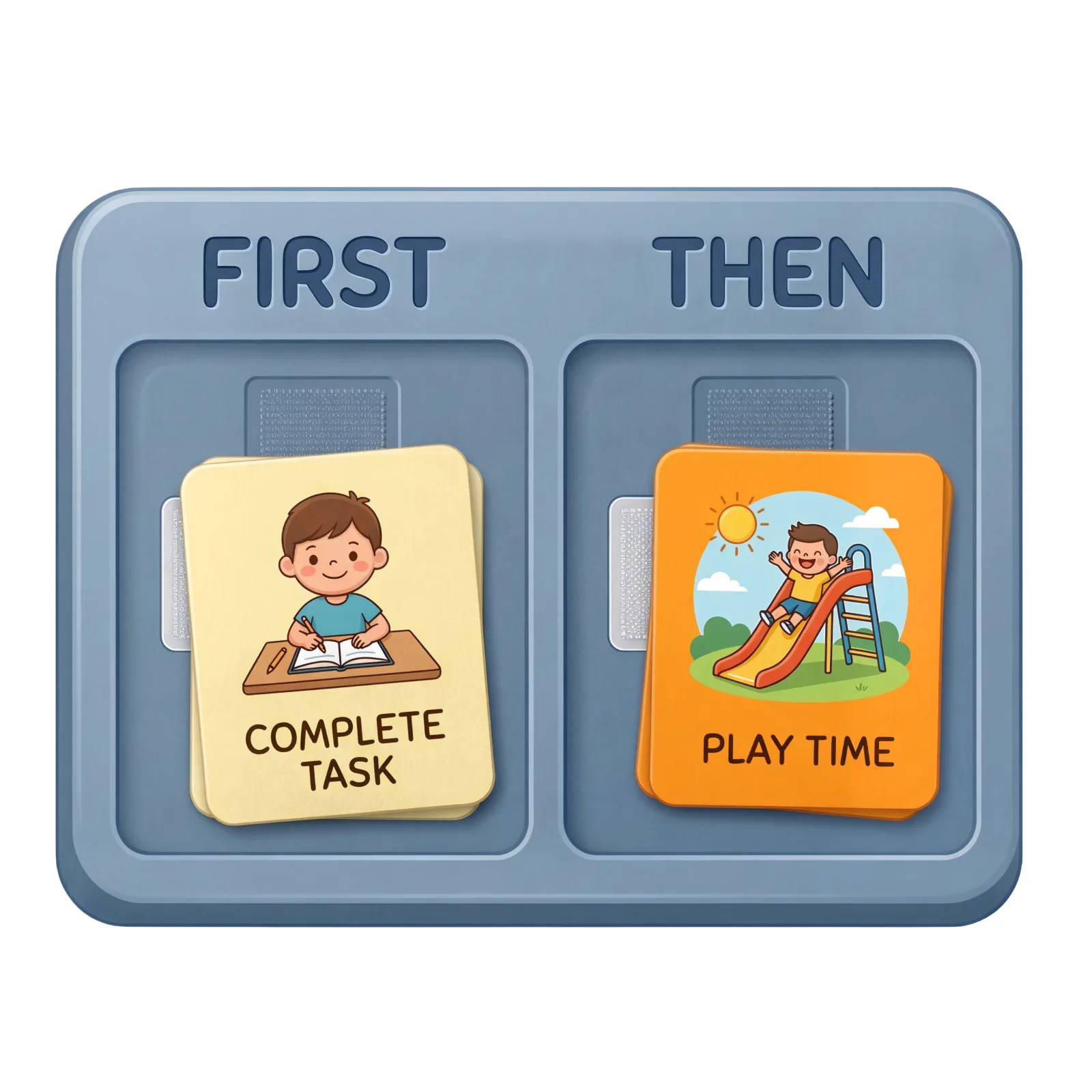 Simple first and then visual communication board