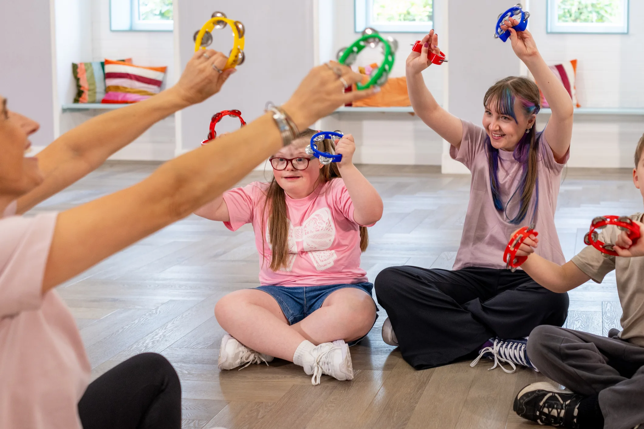 Children taking part in a Wiggle and Wonder activity